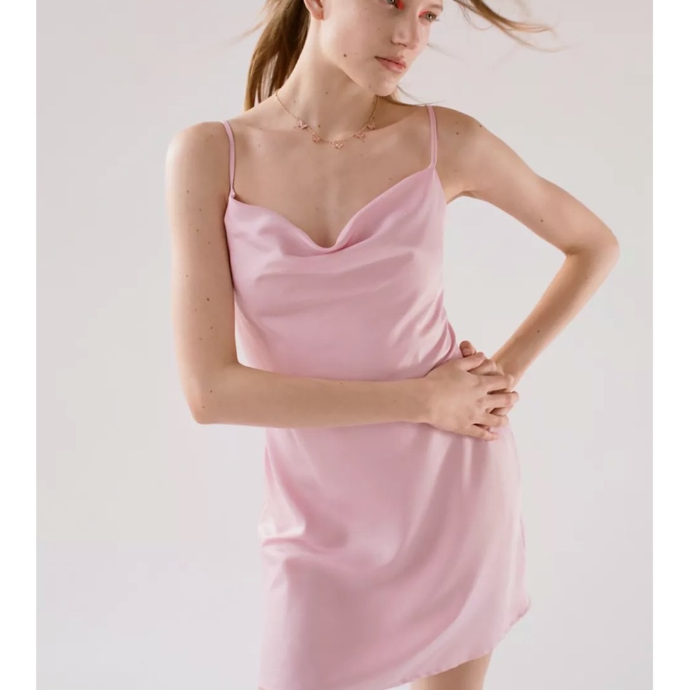 Urban Outfitters mallory cowl neck slip dress